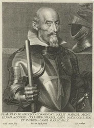 Portrait of Lelio Brancaccio, Engraved by Nicolaes Lauwers after Anthony van Dyck